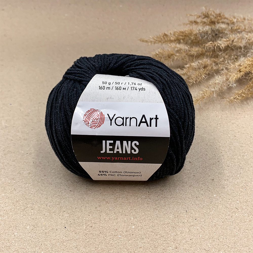 YarnArt Jeans 53 Black –  – №1 silicone and wooden products  supplier in Estonia